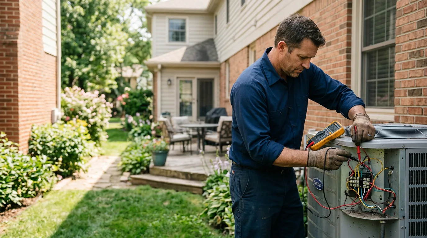 HVAC technician working near Brighton, TN